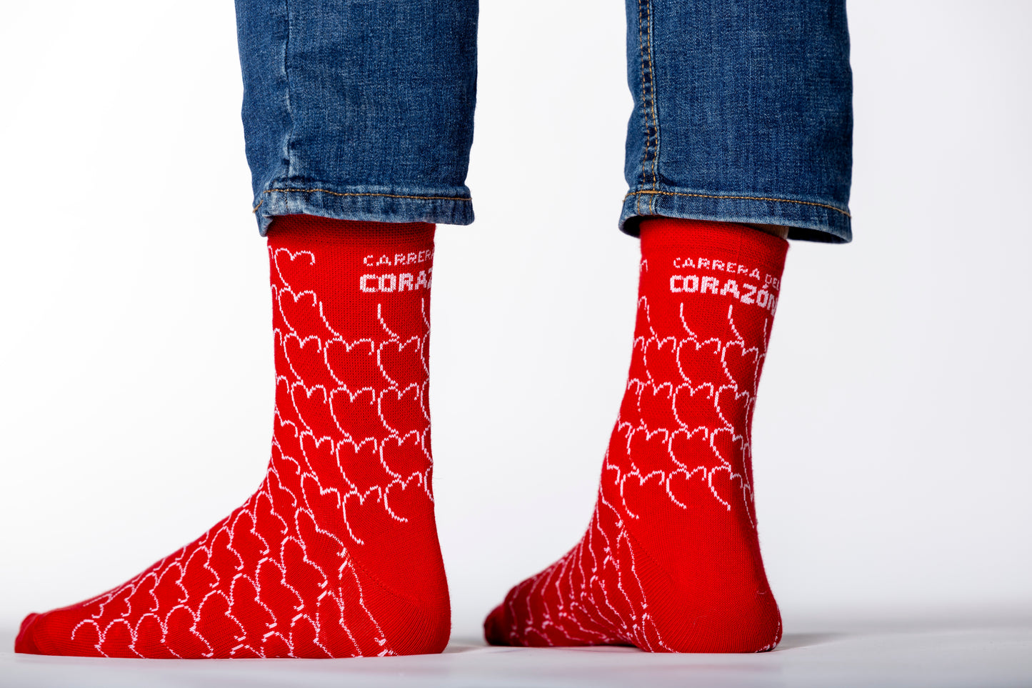 Calcetines rojos " Carrera del Corazón"