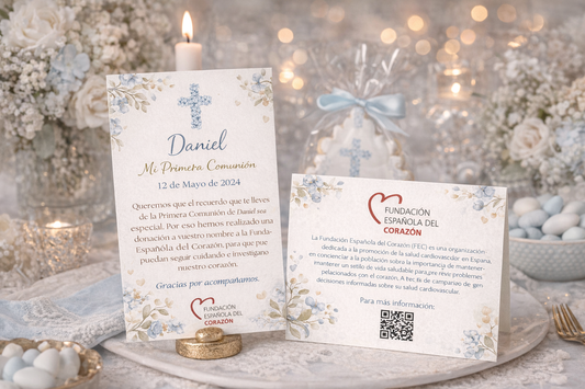 Tarjeta solidaria personalizada