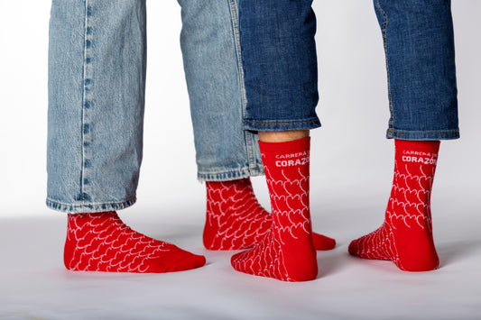 Calcetines rojos " Carrera del Corazón"
