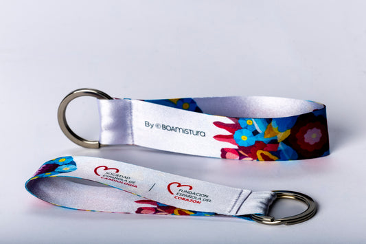 Llavero con cinta textil